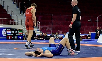 Первенство России по спортивной борьбе (дисциплина: греко-римская борьба) среди юниоров до 21 года, г. Самара, 03-06 марта 2022 года _99