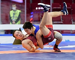 Первенство России по спортивной борьбе (дисциплина: греко-римская борьба) среди юниоров до 21 года, г. Самара, 03-06 марта 2022 года _187