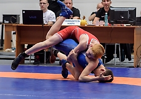 Первенство Сибирского федерального округа по греко-римской борьбе среди юношей до 16 лет, 9.04.2022_30