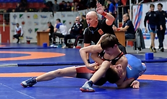 Первенство Сибирского федерального округа по греко-римской борьбе среди юношей до 16 лет, 9.04.2022_41