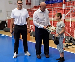 Александр Карелин встретился с участниками летних учебно-тренировочных сборов (Бердск, ЦСК 