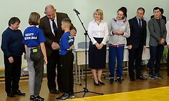 Открытие зала греко-римской борьбы в школе № 219 (Новосибирск), 25.10.2022_5