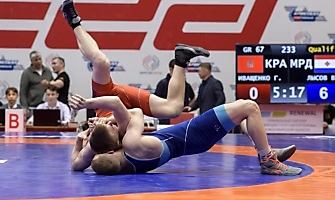 Первенство России по греко-римской борьбе среди юниоров до 21 года (Бердск, НСО), 8-12.03.2023_163
