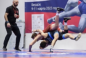 Первенство России по греко-римской борьбе среди юниоров до 21 года (Бердск, НСО), 8-12.03.2023_179