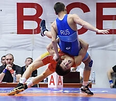 Первенство России по греко-римской борьбе среди юниоров до 21 года (Бердск, НСО), 8-12.03.2023_194
