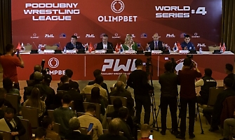 Профессиональная борцовская лига Ивана Поддубного. Взвешивание и пресс-конференция, 25.04.2023_38