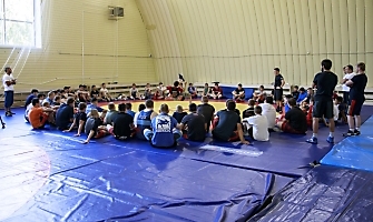 Сергей Степанов и Виктор Ведерников провели мастер-класс для юниоров Союза федераций спортивной борьбы Сибири, 8.08.2023, Ск 