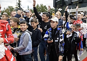 Открытие первой в России Аллеи олимпийцев, Омск, 12.08.2023_10