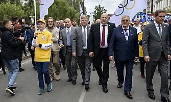 Открытие первой в России Аллеи олимпийцев, Омск, 12.08.2023_76