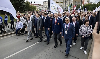 Открытие первой в России Аллеи олимпийцев, Омск, 12.08.2023_91