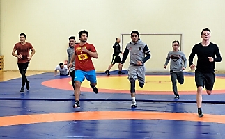 Учебно-тренировочный сбор команды Новосибирской области по греко-римской борьбе, 01.04.2018