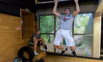 Японский борец Такеши Изуми на сборах в Новосибирске, декабрь 2018_19