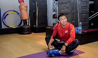 Японский борец Такеши Изуми на сборах в Новосибирске, декабрь 2018_24