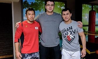 Японский борец Такеши Изуми на сборах в Новосибирске, декабрь 2018_27