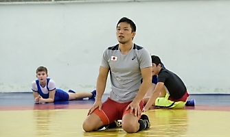 Японский борец Такеши Изуми на сборах в Новосибирске, декабрь 2018_34