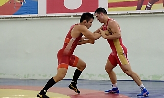 Японский борец Такеши Изуми на сборах в Новосибирске, декабрь 2018_37