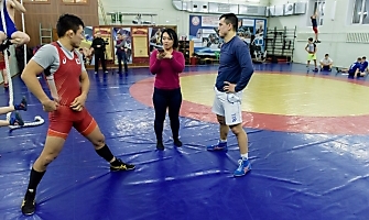 Японский борец Такеши Изуми на сборах в Новосибирске, декабрь 2018_56