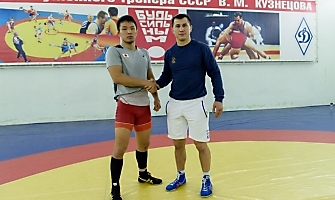 Японский борец Такеши Изуми на сборах в Новосибирске, декабрь 2018_57