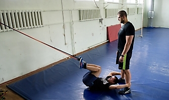 Тренировка Р. Власова в СК 