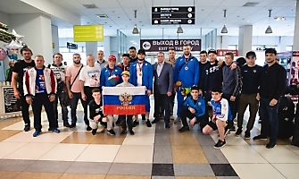 Встреча победителей первенства Европы по греко-римской борьбе в аэропорту Толмачёво С. Степанова, Ш. Ожаева, М. Лаптева-25.05.2021_47