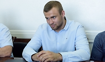 В министерстве физ.культуры и спорта чествовали победителей первенства Европы U23 по греко-римской борьбе Сергея Степанова, Шамиля Ожаева, Михаила Лаптева_6